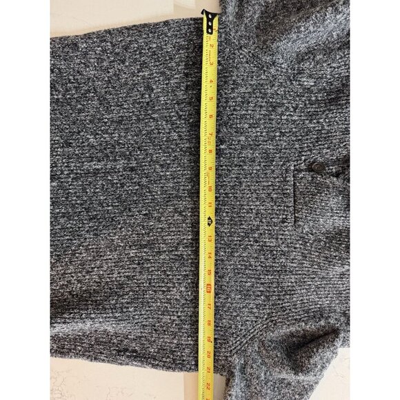 Old Navy Men Shawl Neck Pullover Gray Long Sleeve Sweater Button Size Large - Picture 9 of 10